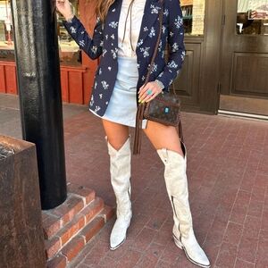 LIBERTY BLACK WOMEN'S PAIGE PERLA 18" BOOT Size 8 Worn Twice